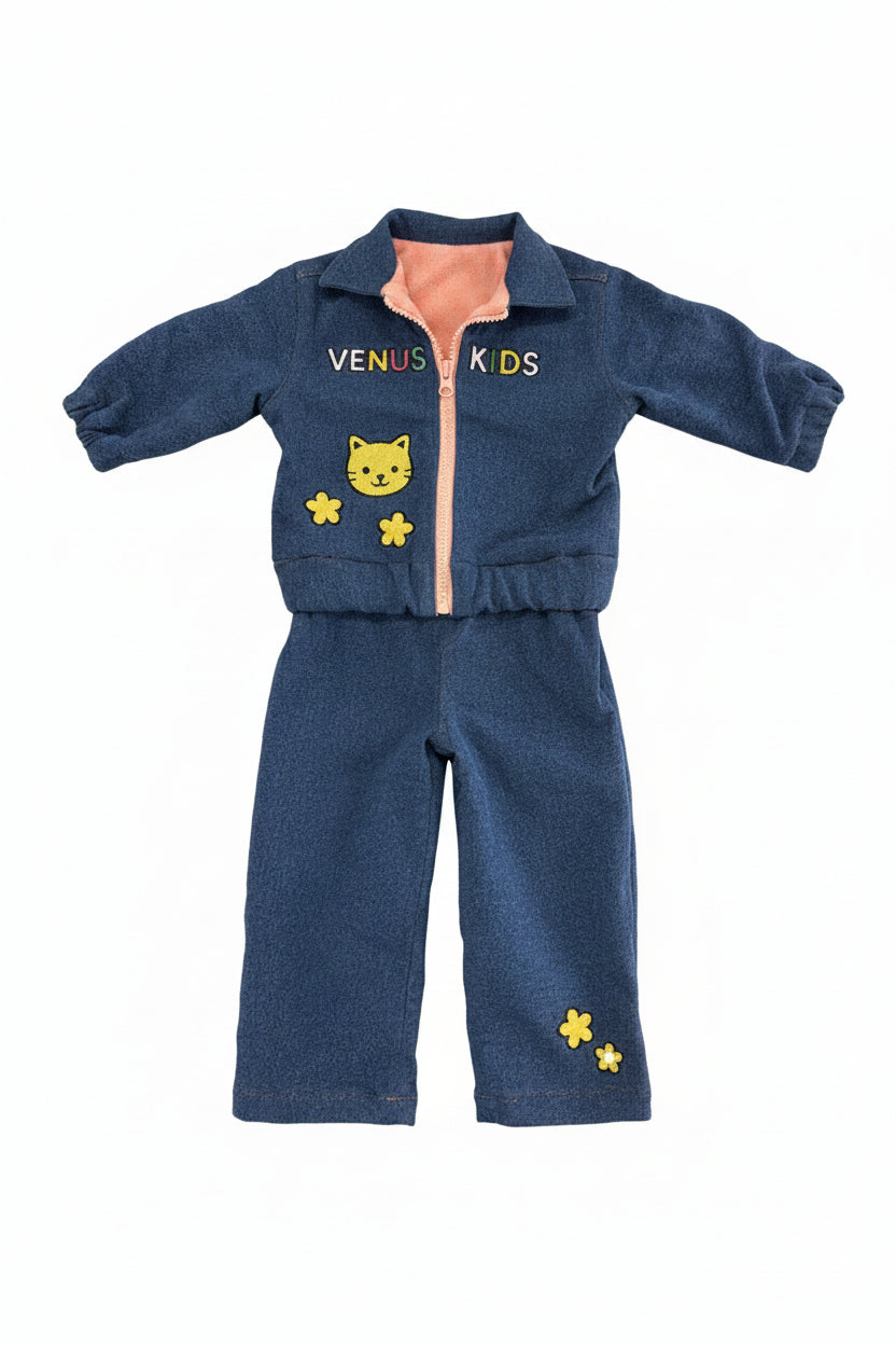 Venus Kids Denim All-In-One Suit