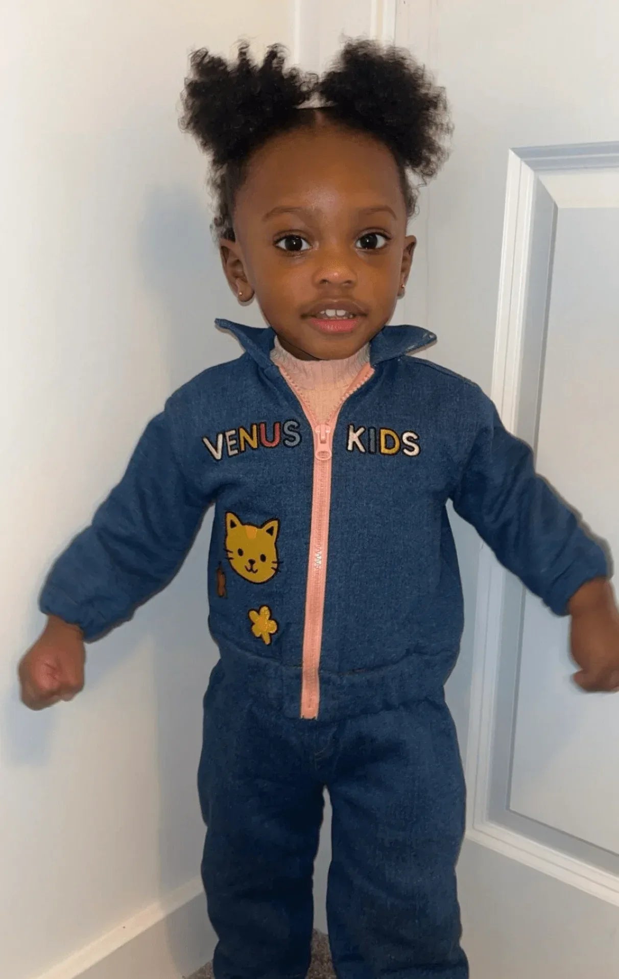 Venus Kids Denim All-In-One Suit